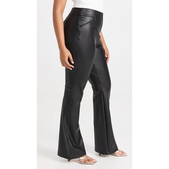 Spanx Faux leather pull on kick flare pants size 2x petite - Picture 4 of 9